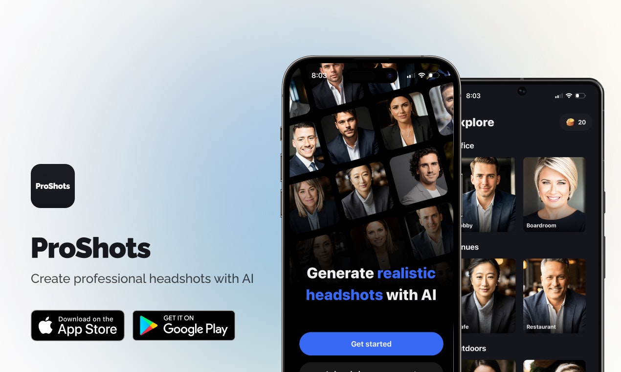 startuptile ProShots-Create your own professional headshots with AI