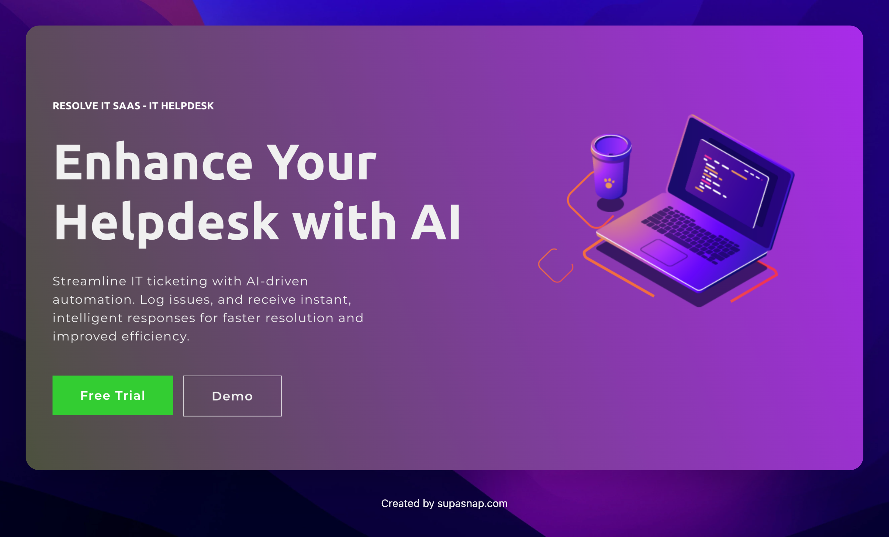 Resolve IT SaaS gallery image