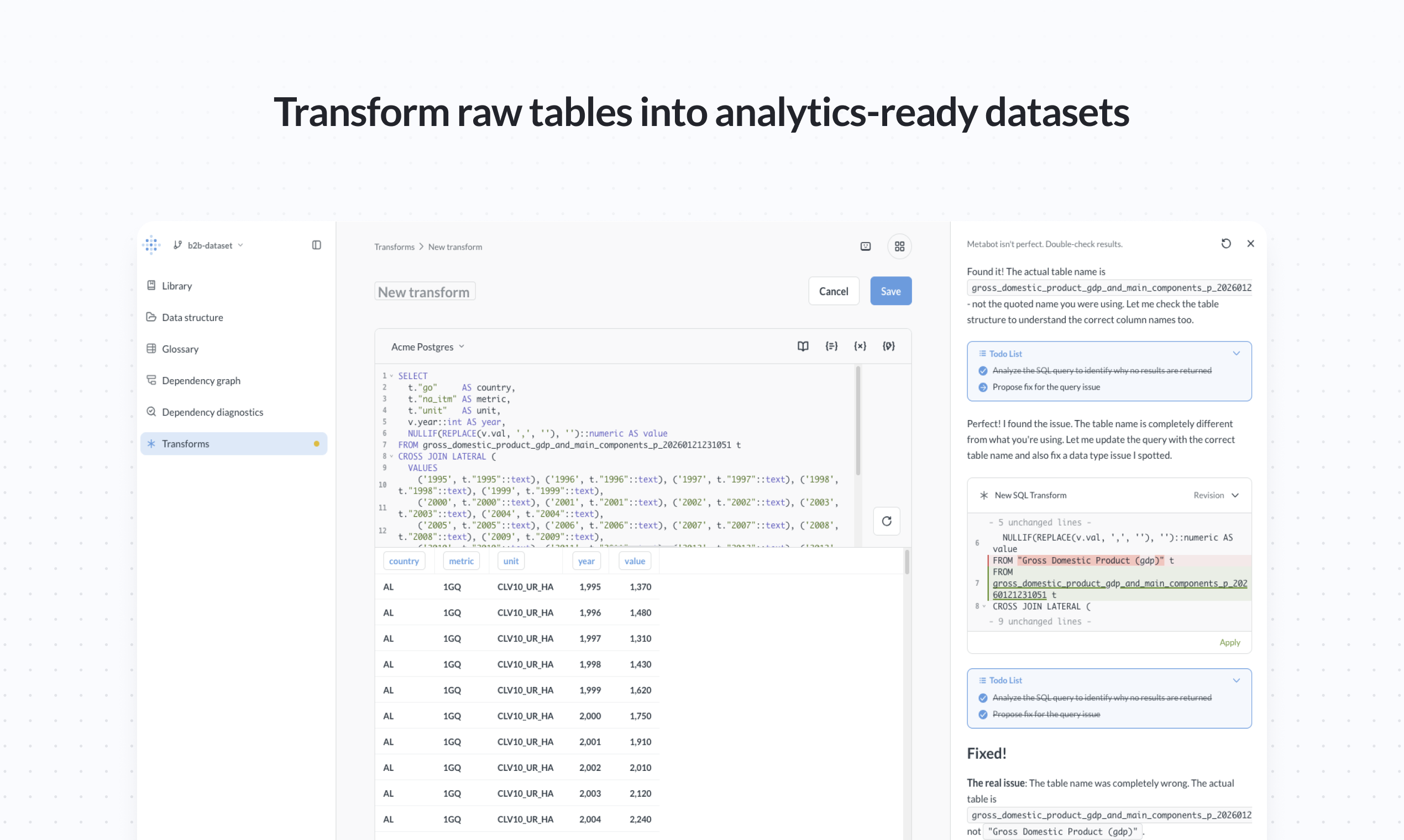 Metabase Data Studio gallery image