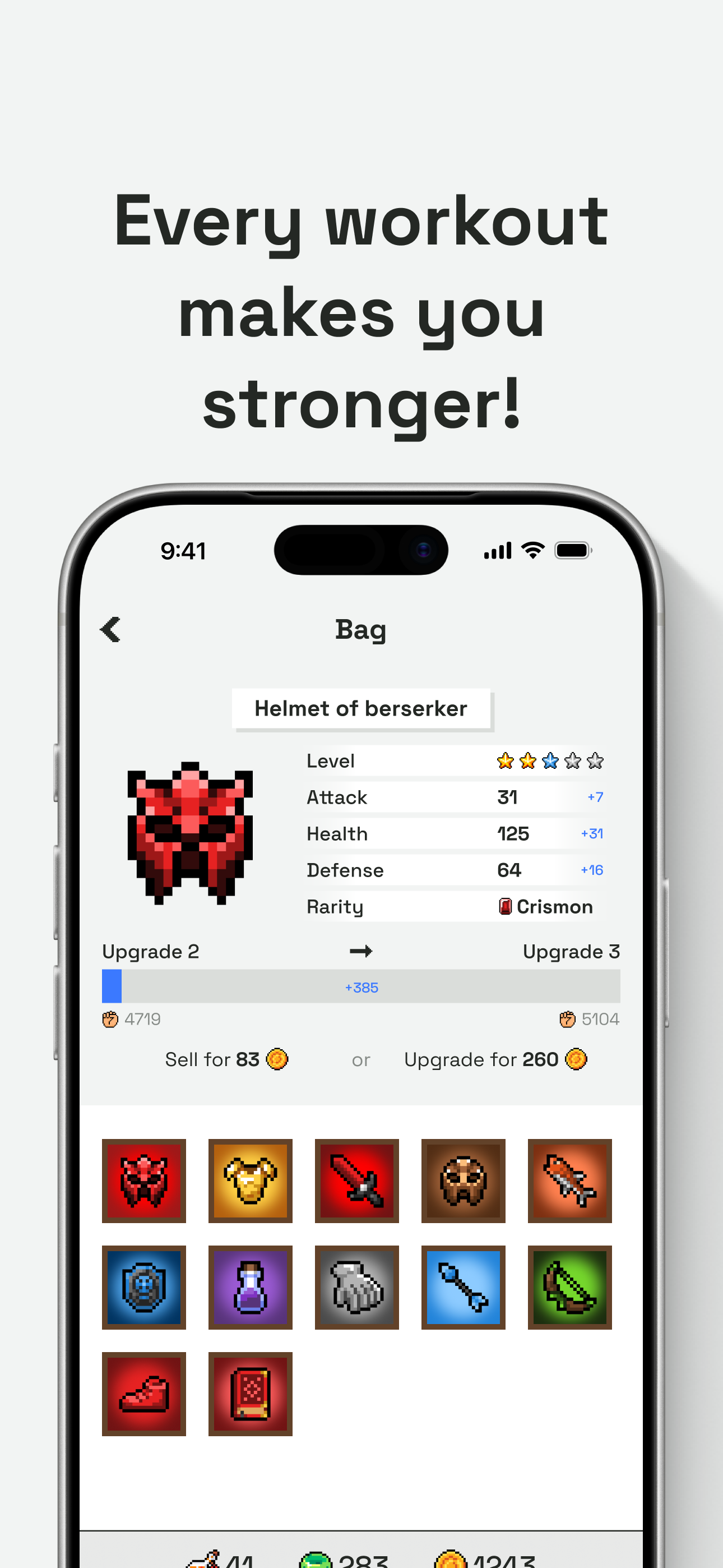 RPGFitness - Screenshot 2 showing product features and functionality