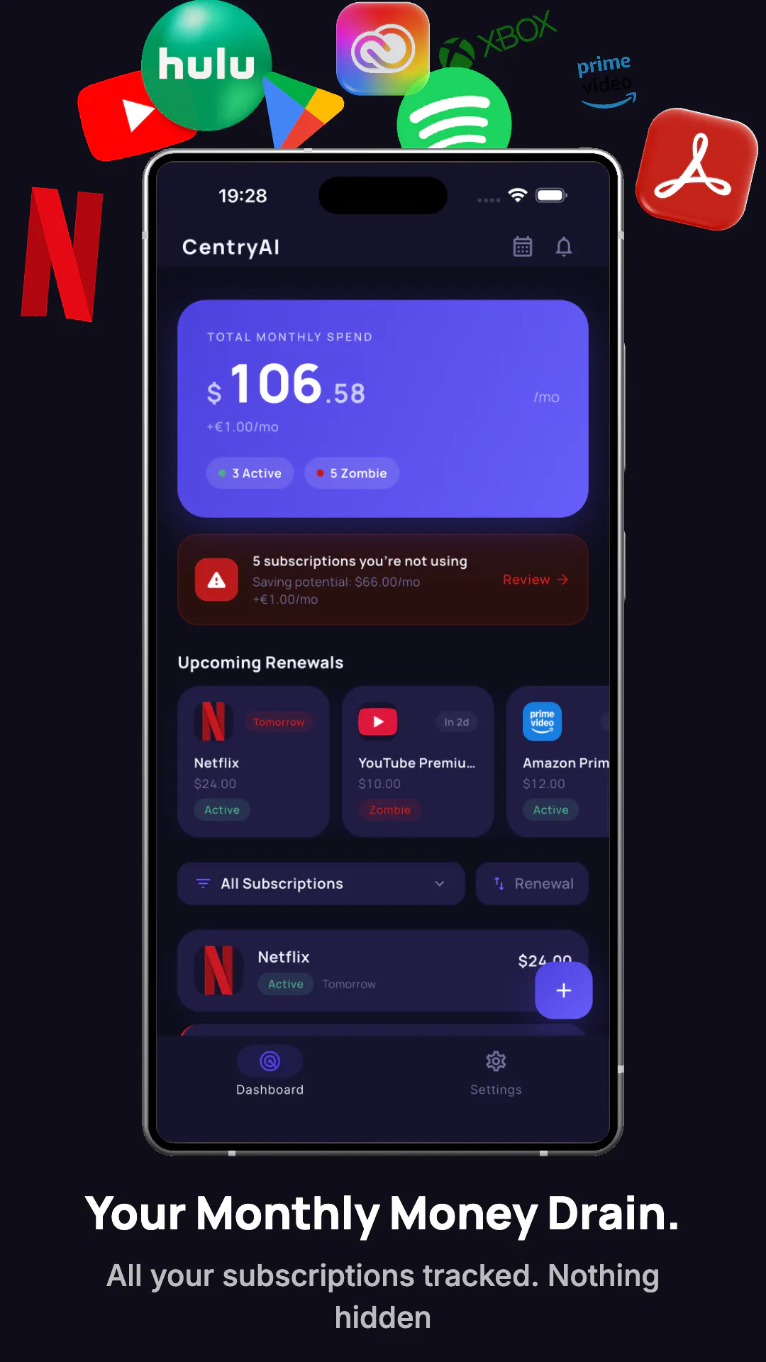startuptile CentryAI-Subscription tracker built by someone who forgot 11 of them