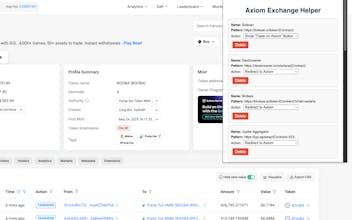 Axiom Exchange Trade Chrome Extension gallery image