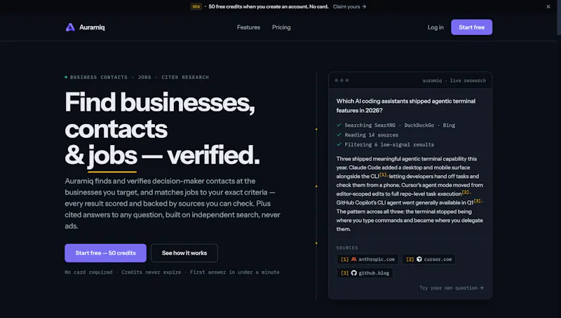 Auramiq screenshot 1