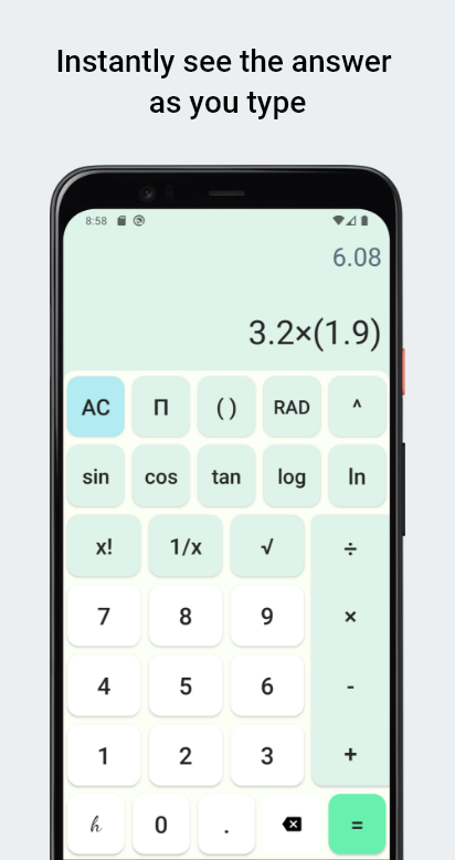 InfinityCalc - InfinityCalc - instant answers, infinite scrolling, backup. media 3