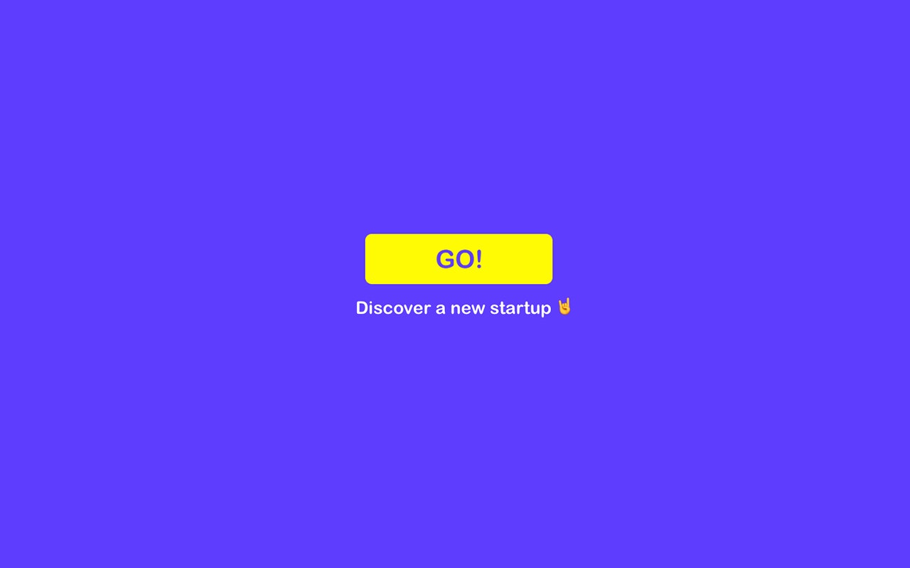 Startup Button Chrome Extension Image