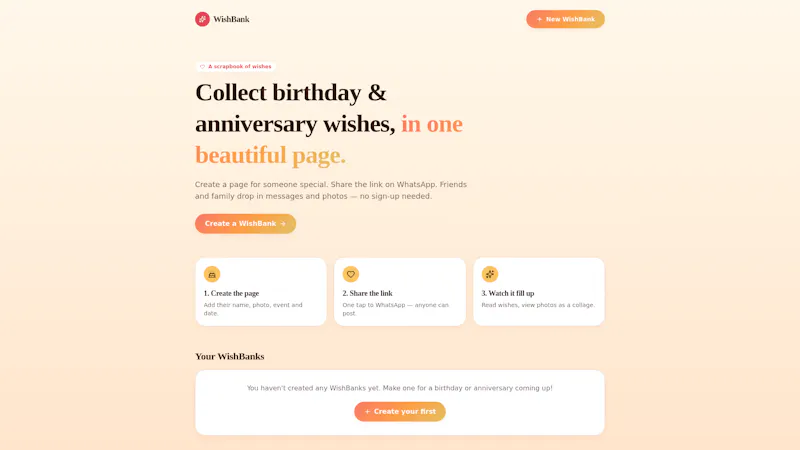 WishBank.Store screenshot 1
