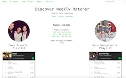 Spotify Discover Weekly Matcher media 2