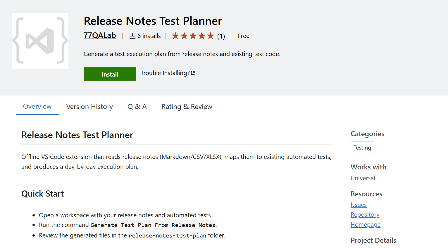 Release Notes Test planner gallery image