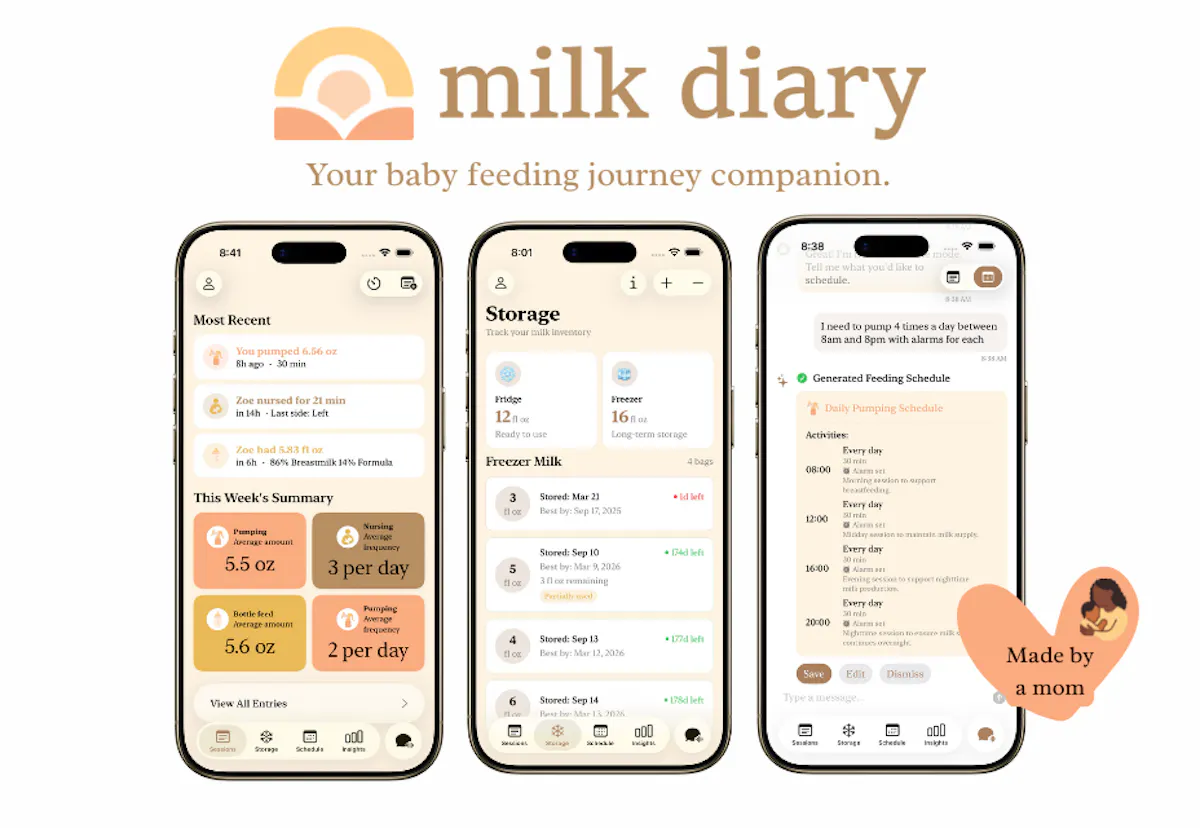 Milk Diary: Baby Feeding