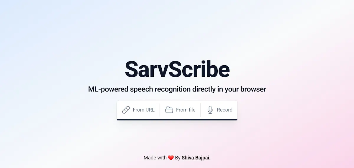 SarvScribe