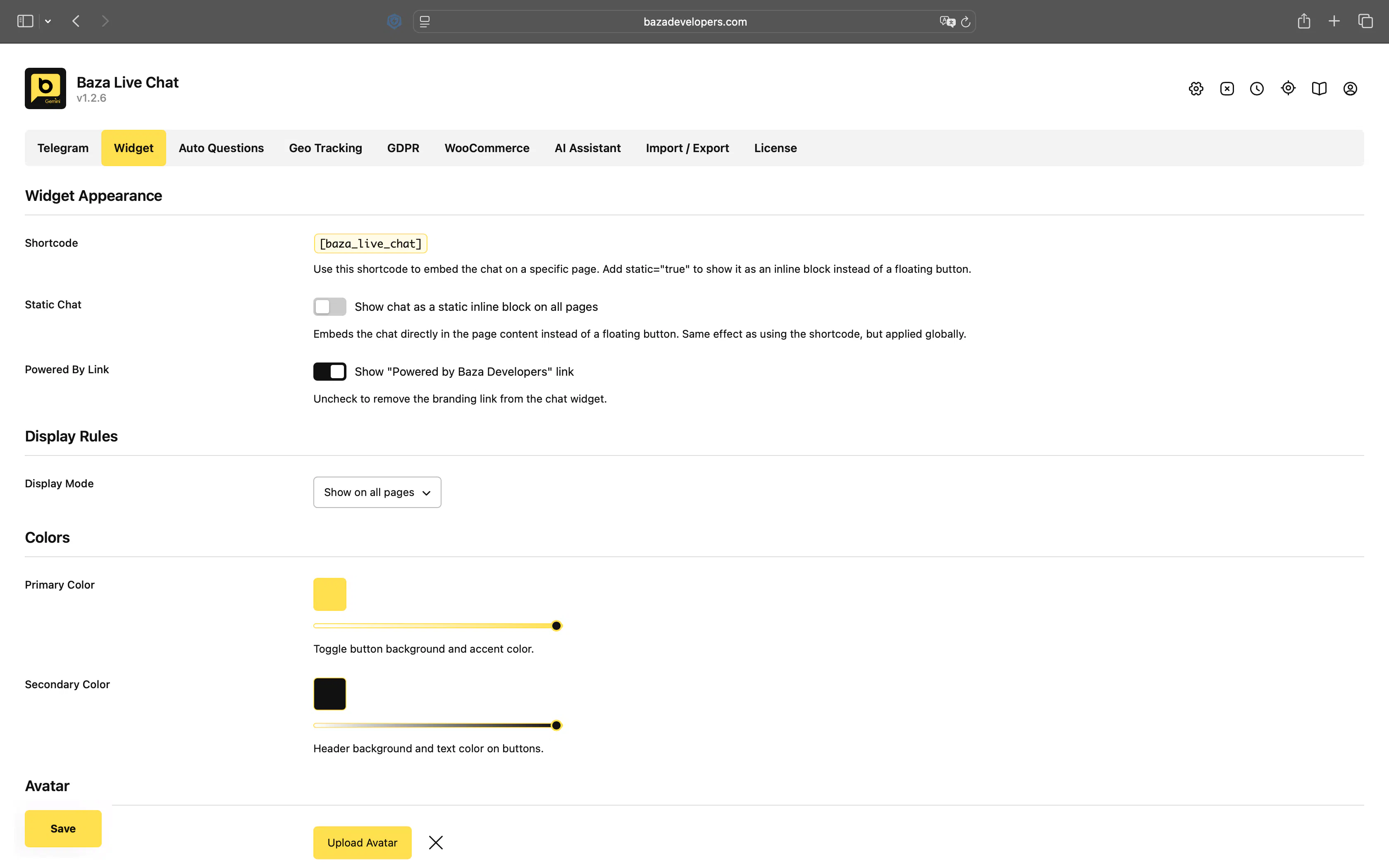 Baza Live Chat gallery image