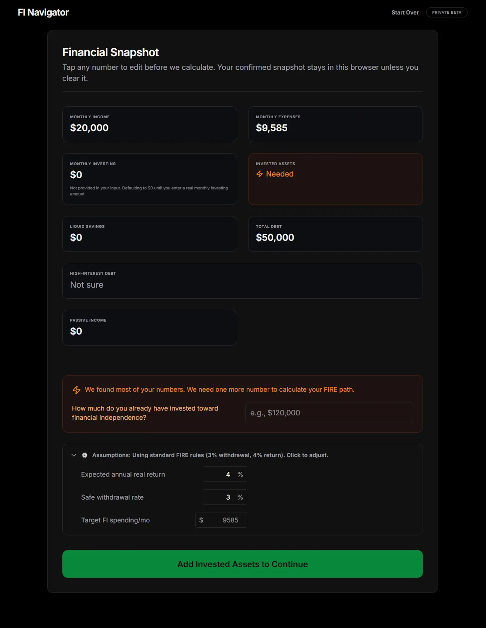 FI Navigator screenshot 3