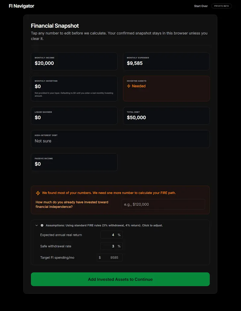 FI Navigator screenshot 3