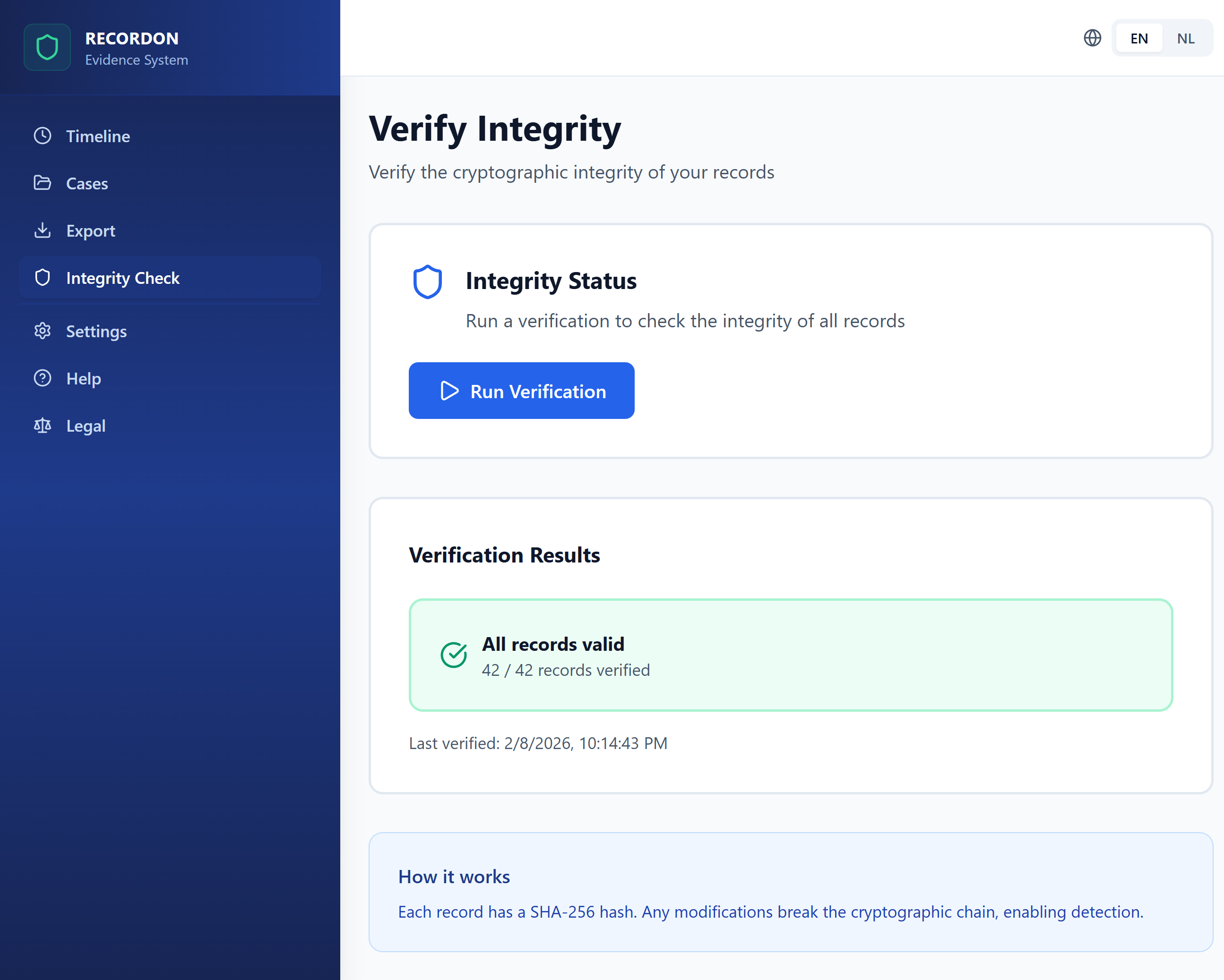 Recordon - Screenshot 2 showing product features and functionality