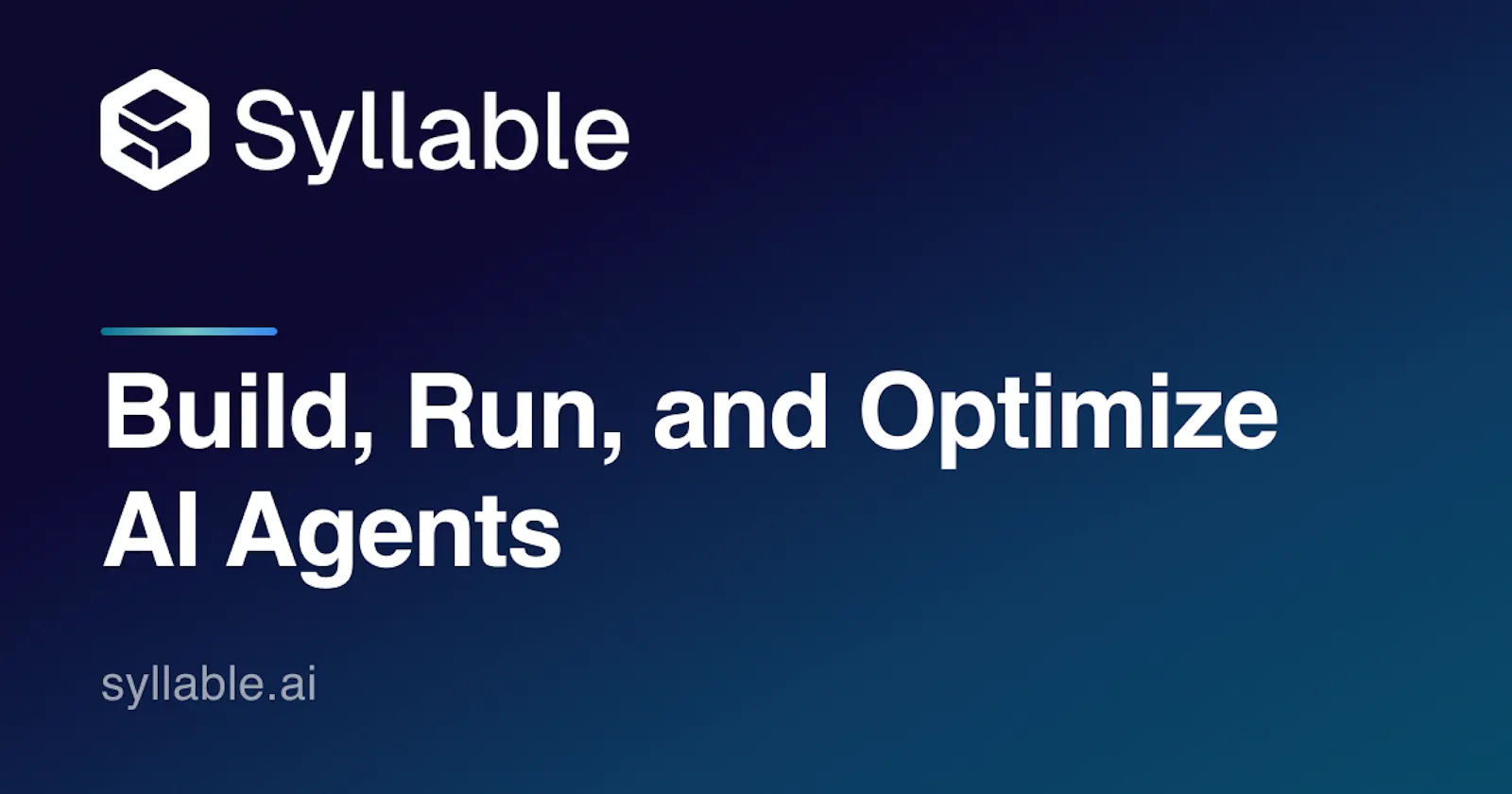 Syllable AI Build, Run, Optimize Agents screenshot 2