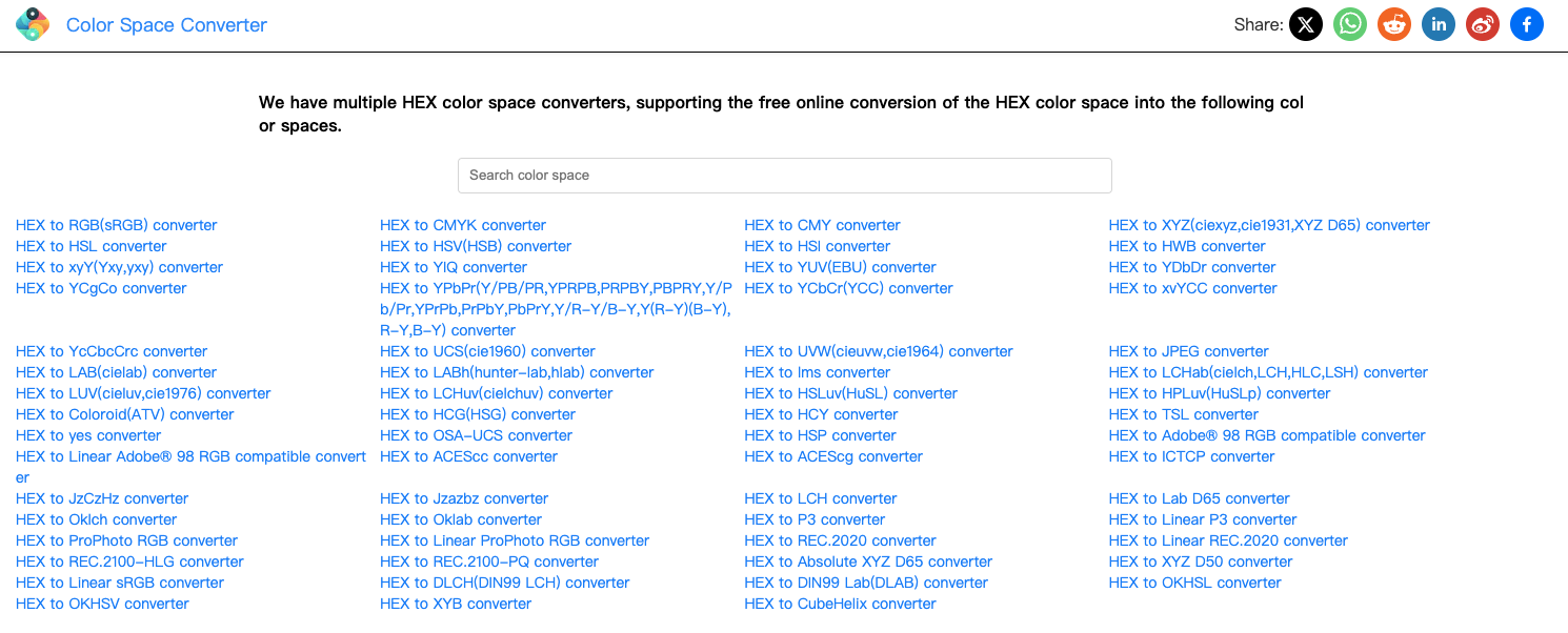 Convertidor de espacio de color - Herramienta de conversión de espacio de color de color en línea gratis media 2