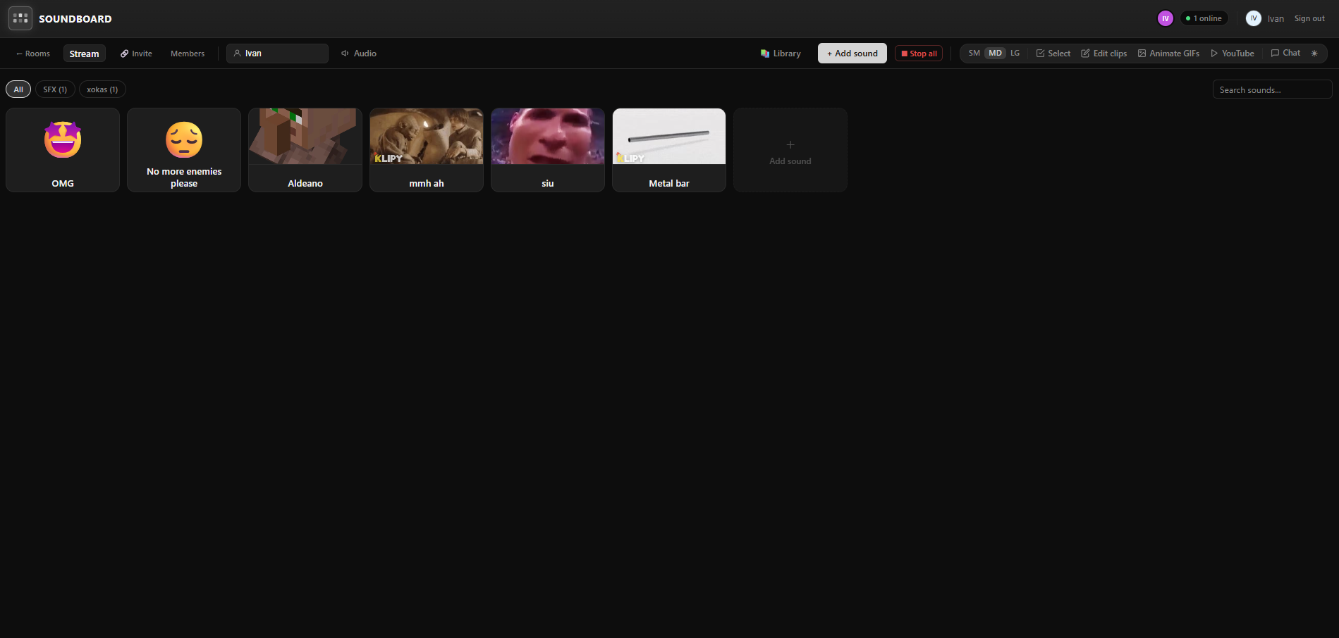 Soundboard Online media 4