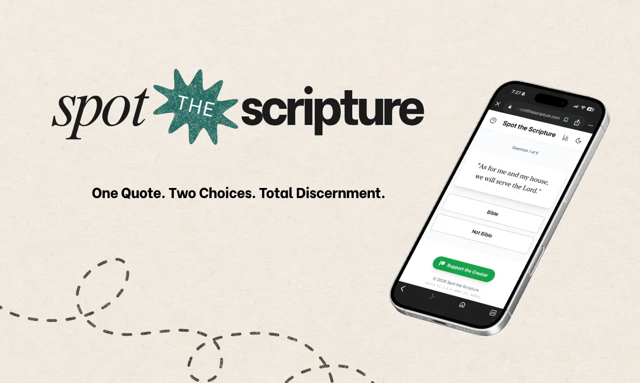 Spot the Scripture 제품 배너