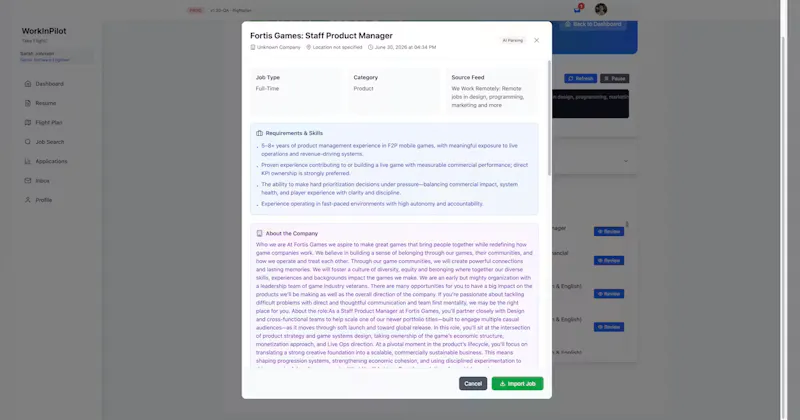 WorkInPilot screenshot 6
