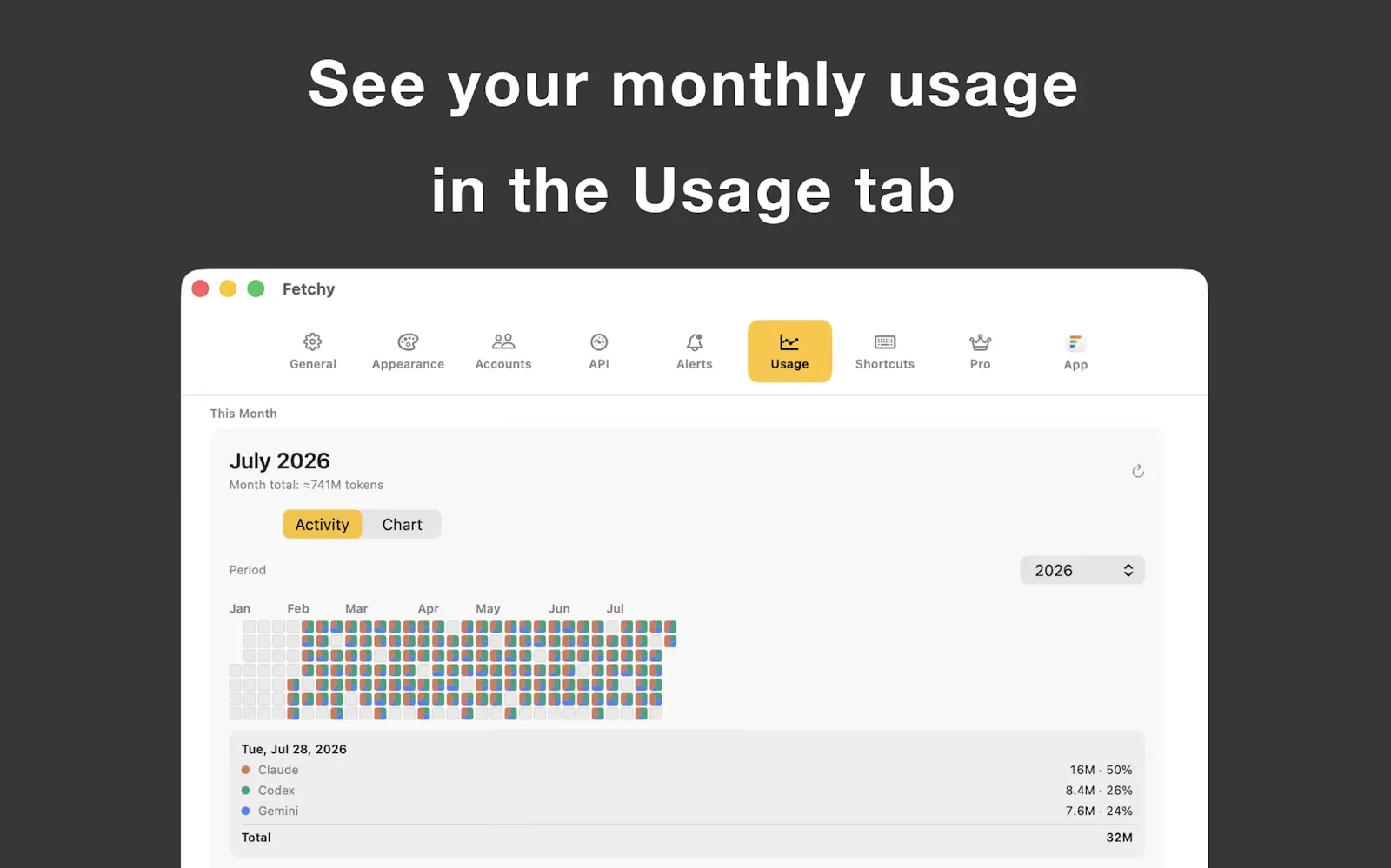 Fetchy: AI Usage Menu Bar screenshot 8