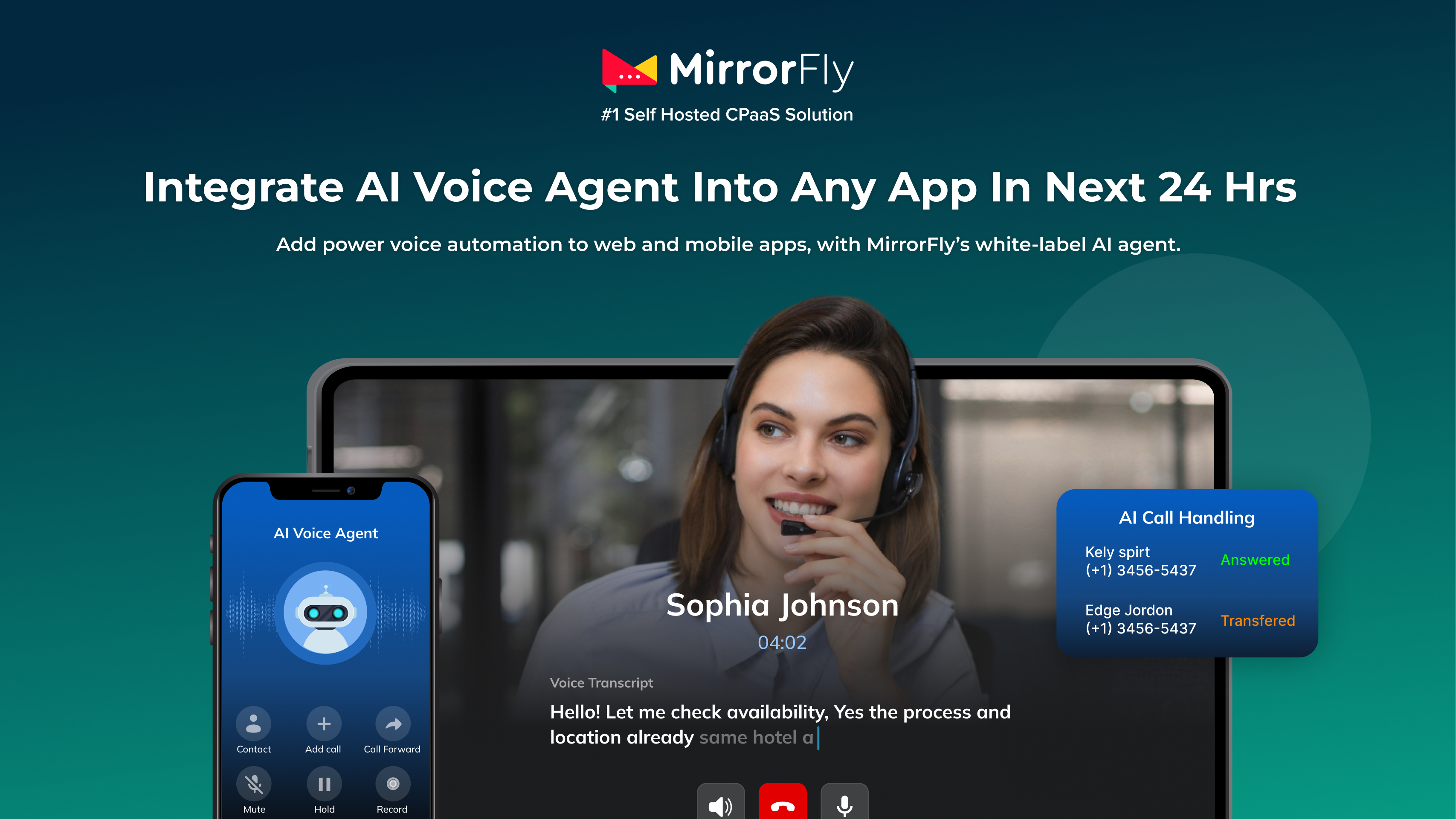 MirrorFly AI Voice Agent  gallery image