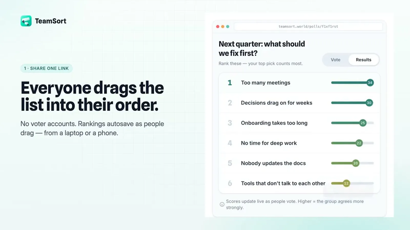 TeamSort 2.0 screenshot 1 (video preview)