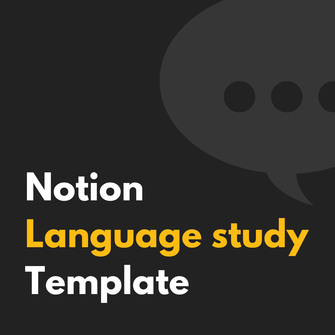 Notion Language Study Template