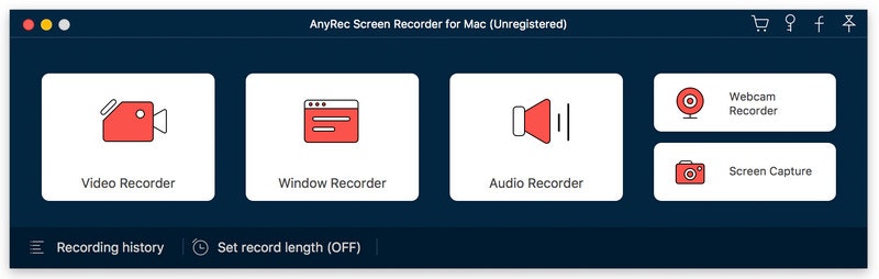 AnyRec Screen Recorder - Запишите игру/видео/аудио медиа 1