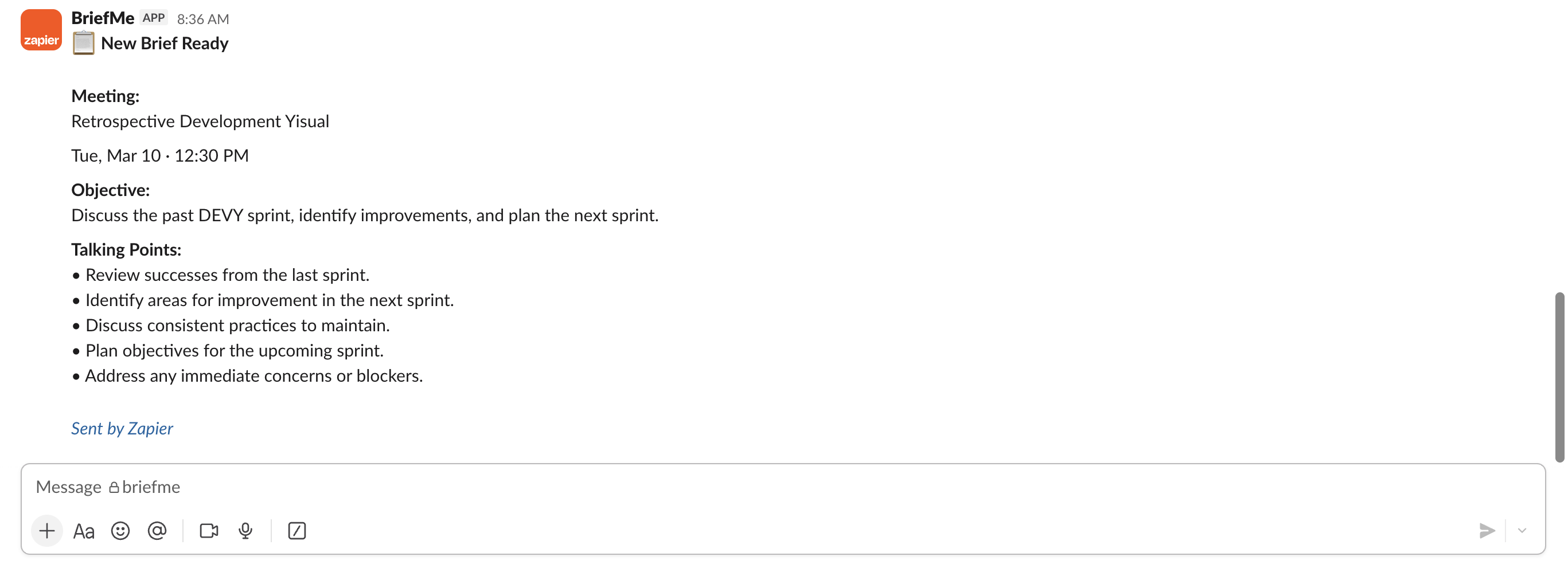 BriefMe - Screenshot 5 showing product features and functionality