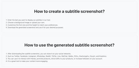 AI Subtitle Image Generator gallery image