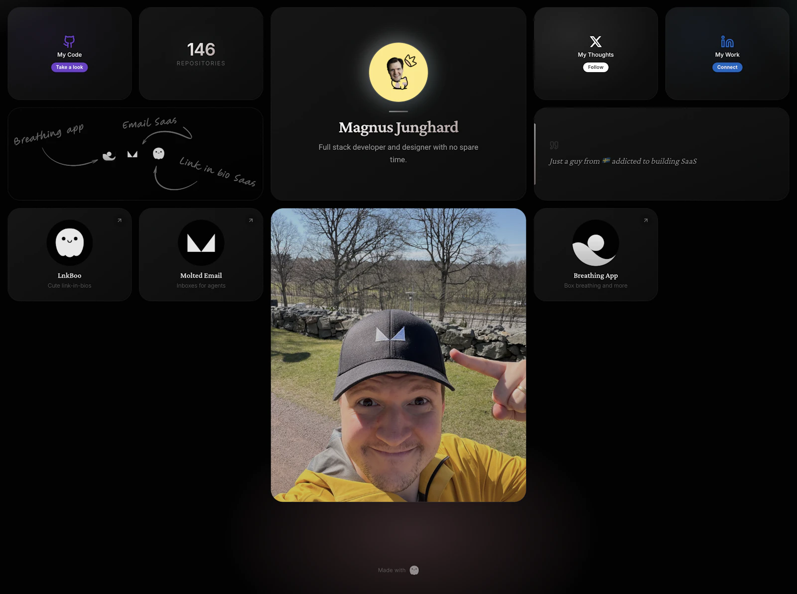 Beautiful bento link in bios screenshot 2