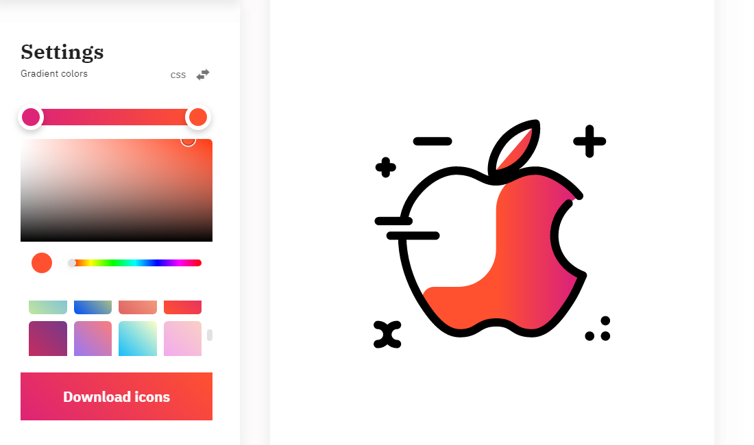 Gradientify Icons Interactive Free Svg Icons You Can Colorize As You Wish Product Hunt