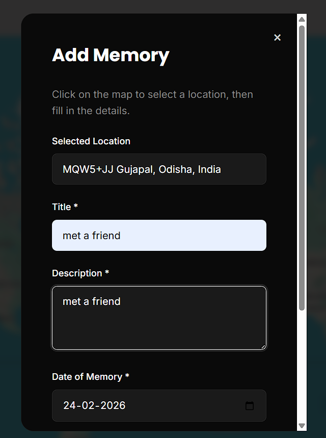 Digital Time Capsule Map gallery image