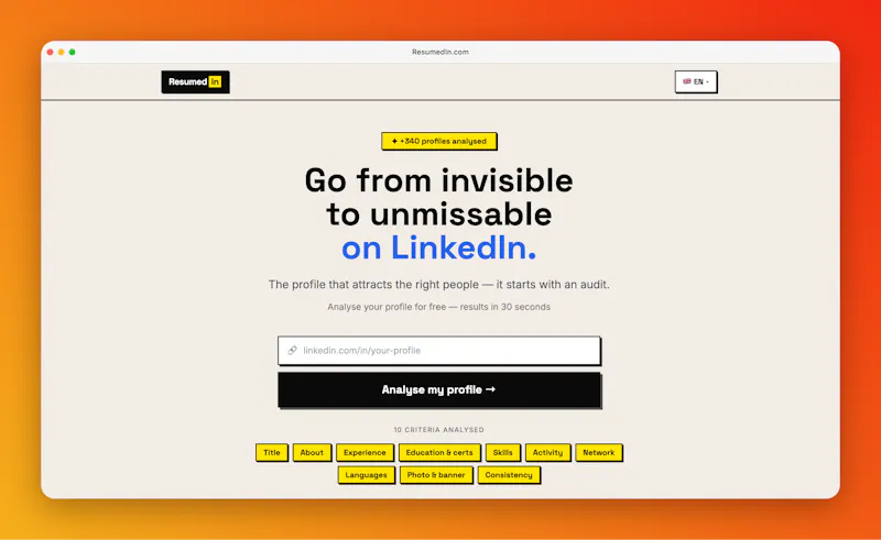 ResumedIn screenshot 1