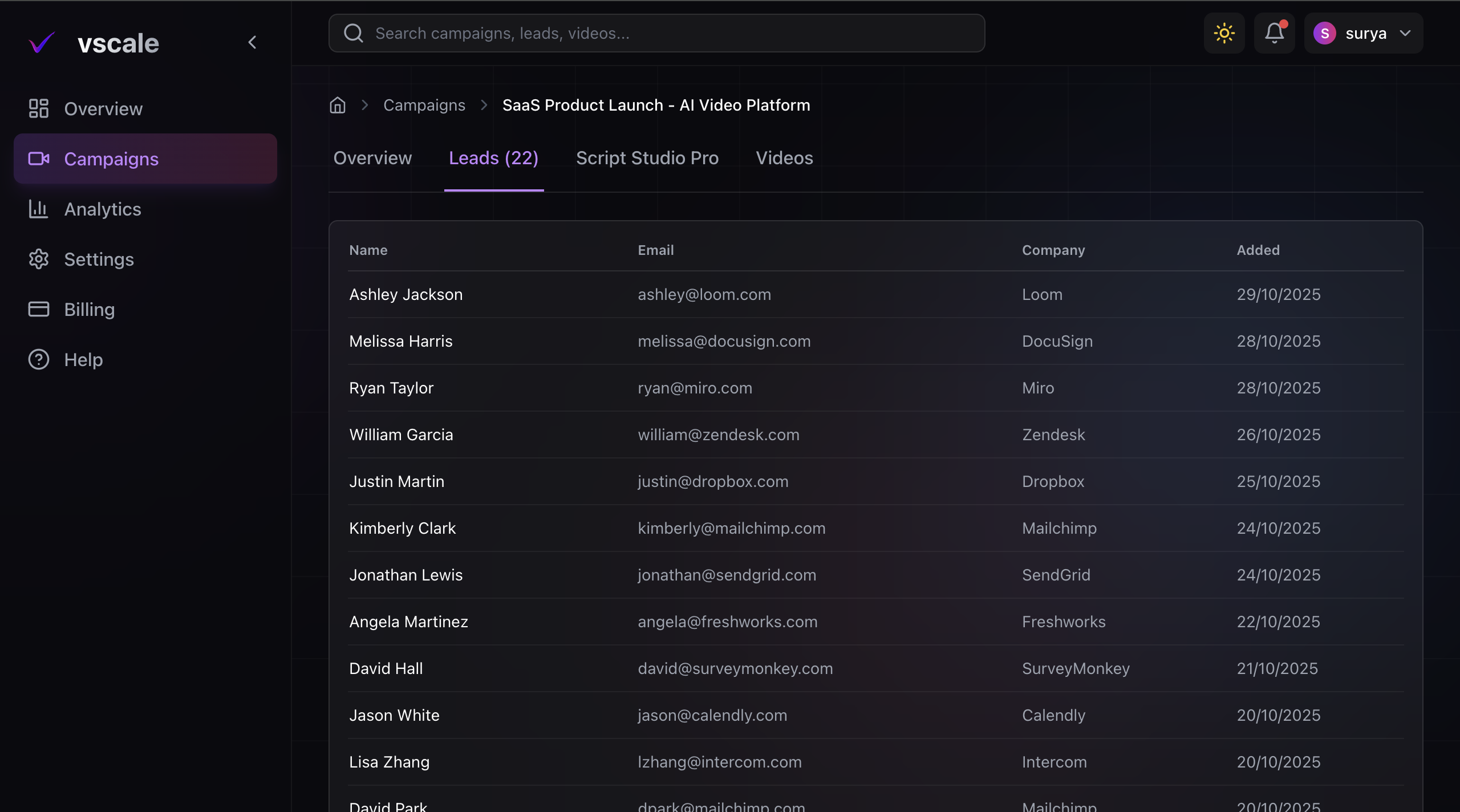 vscale.ai - Screenshot 4 showing product features and functionality