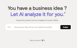 Analyze my business idea media 1