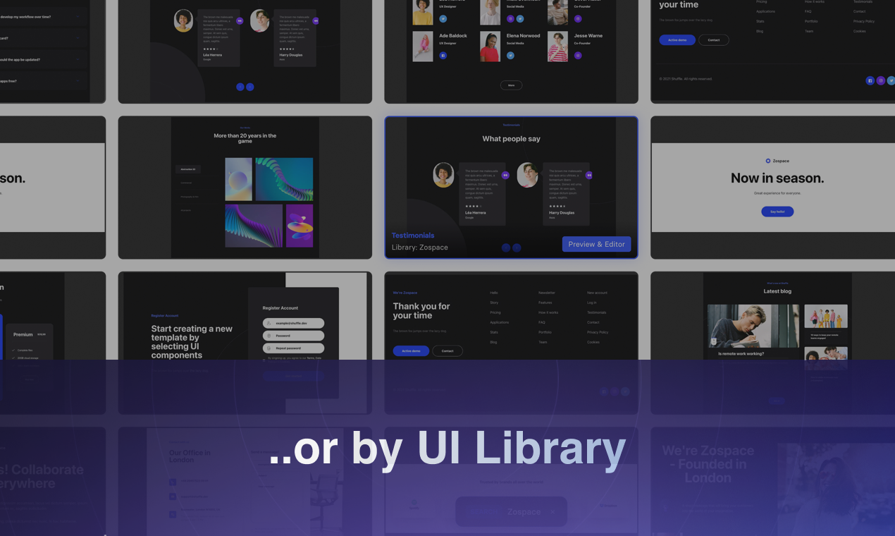Ispirazioni del design - Una parete infinita di componenti dell'interfaccia utente per una rapida ispirazione media 3