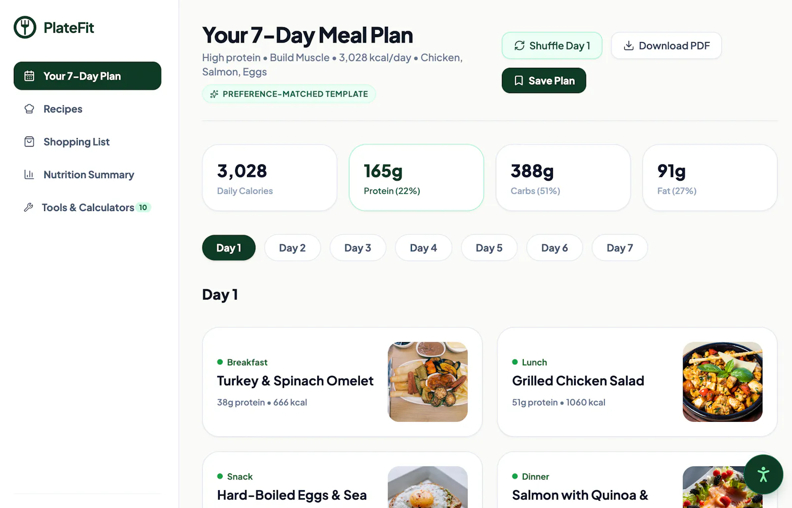 PlateFit screenshot 2