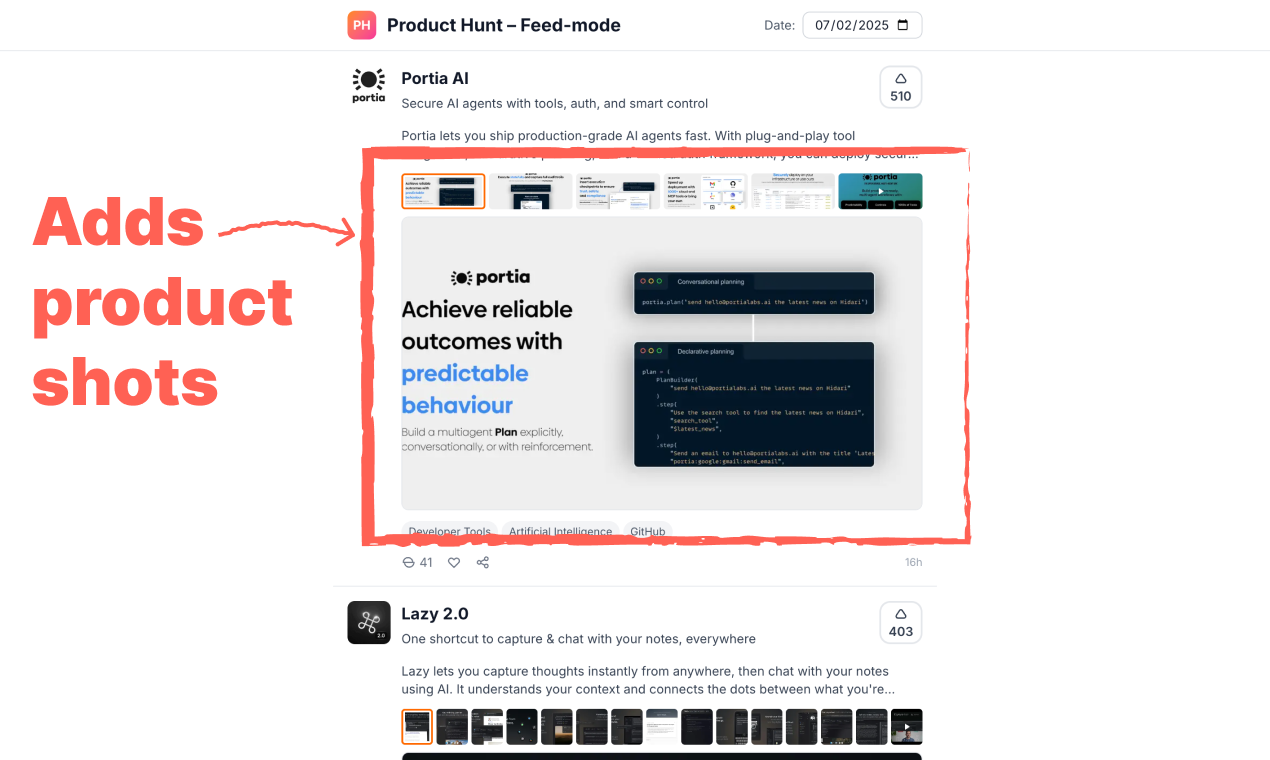 startuptile Product Hunt – Feed-mode-Consume Product Hunt as if it were a feed
