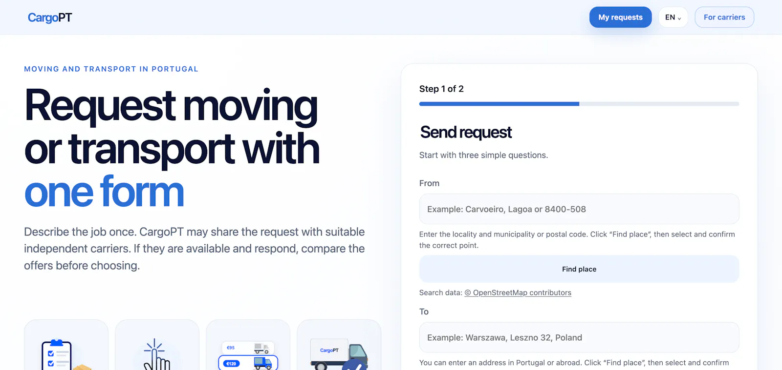 CargoPT screenshot 2
