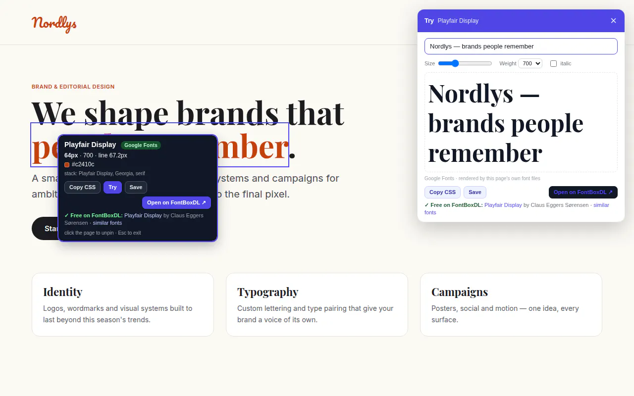 FontBoxDL Font Finder gallery image