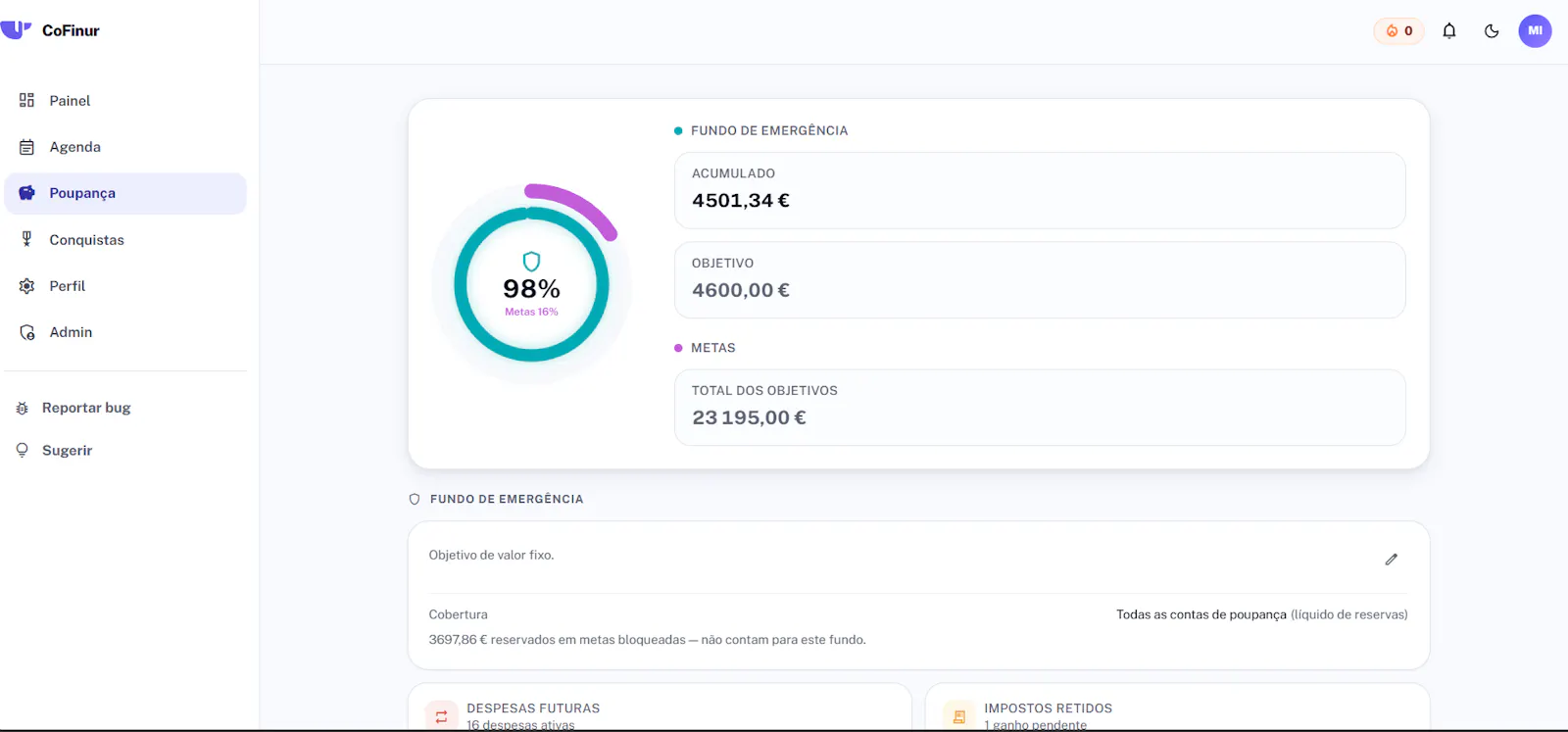 CoFinur screenshot 2