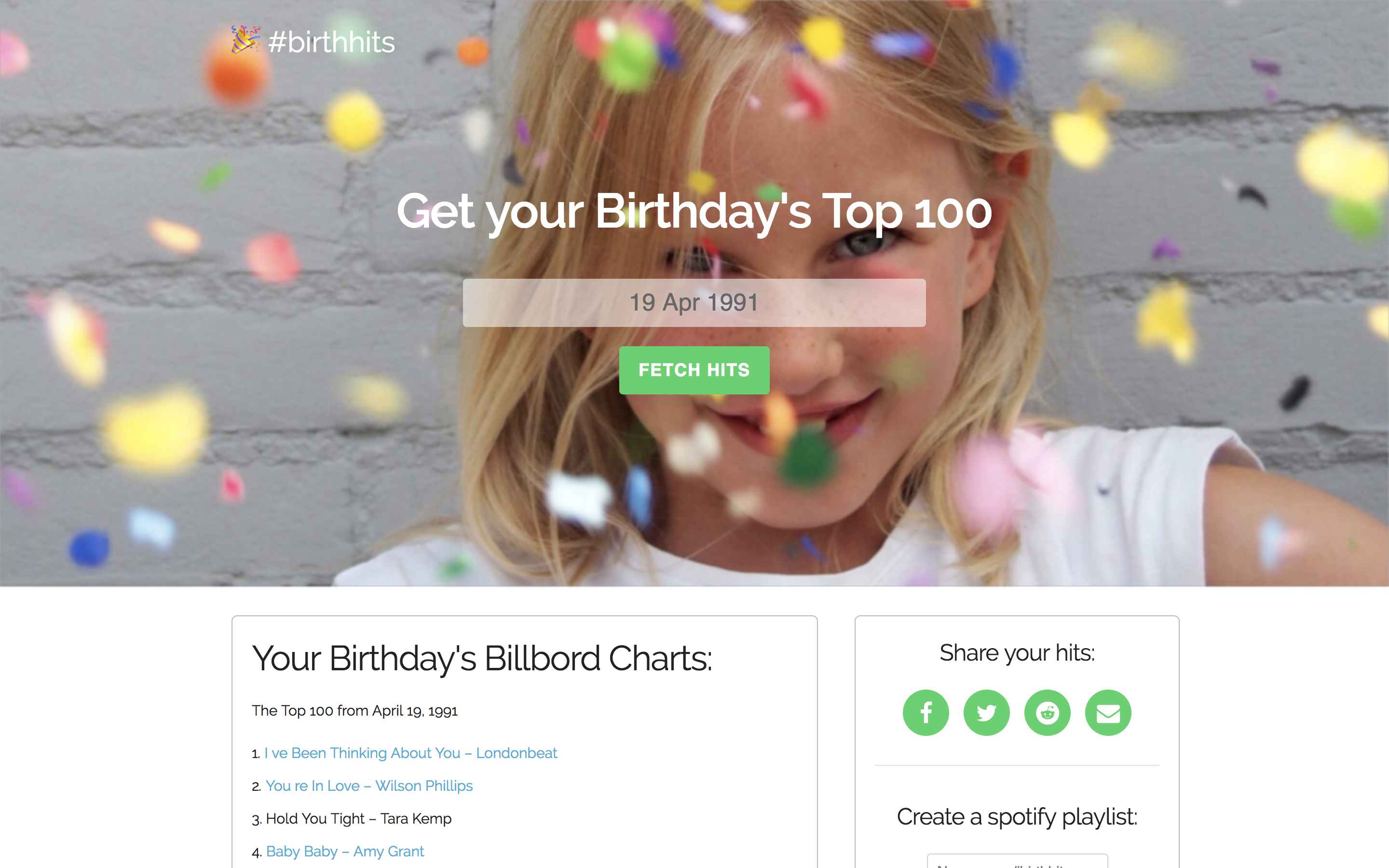 #birthhits gallery image