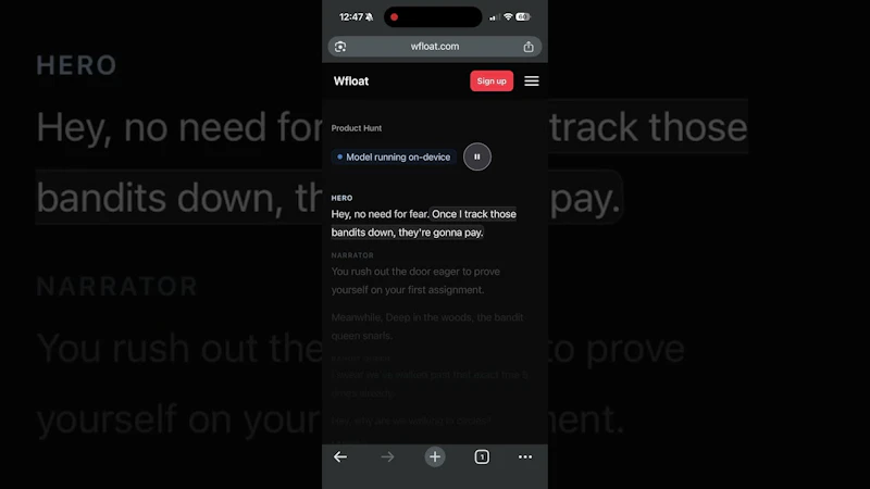 Wfloat screenshot 1 (video preview)