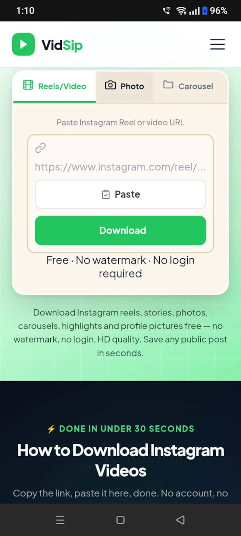 VidSip — Download Any Social Media Video screenshot 5