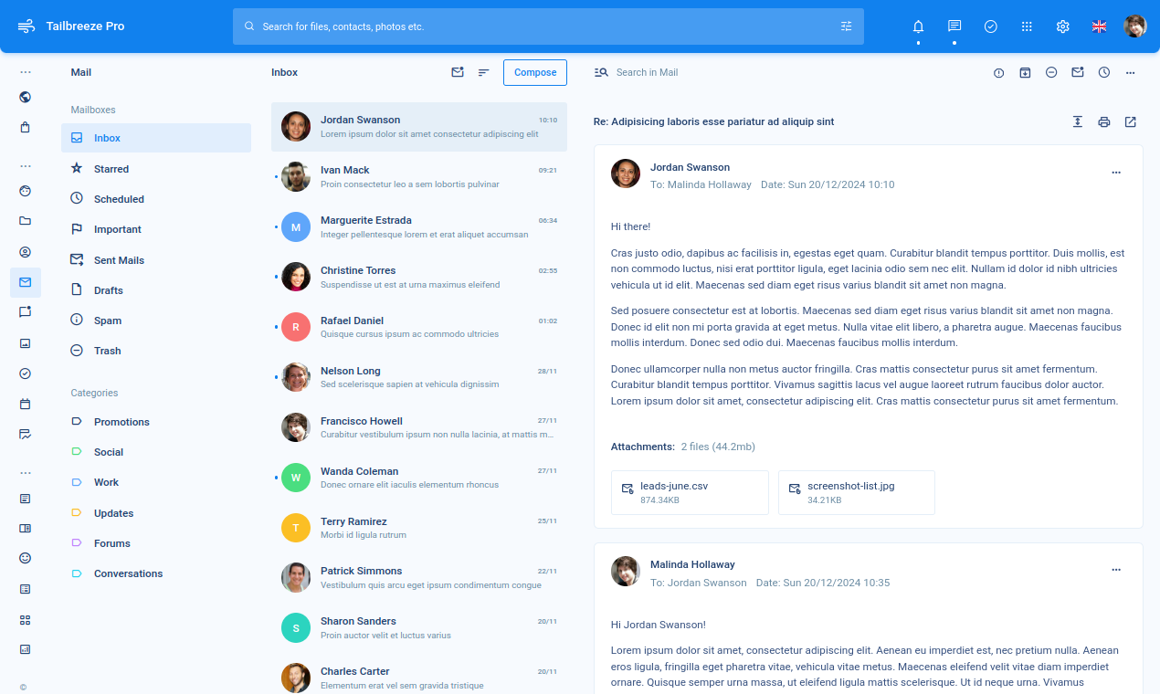Media Templat Admin Tailbreeze 7