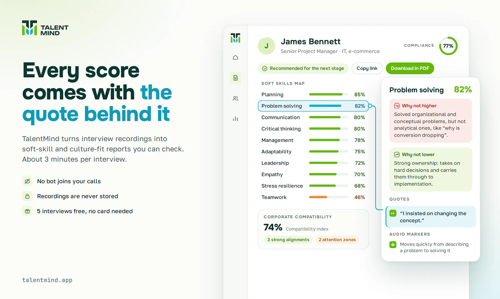TalentMind screenshot 2