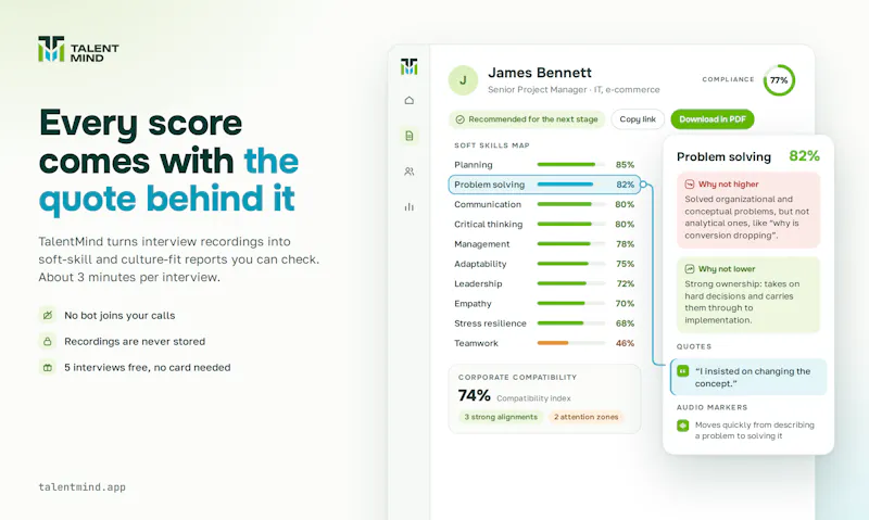 TalentMind screenshot 2