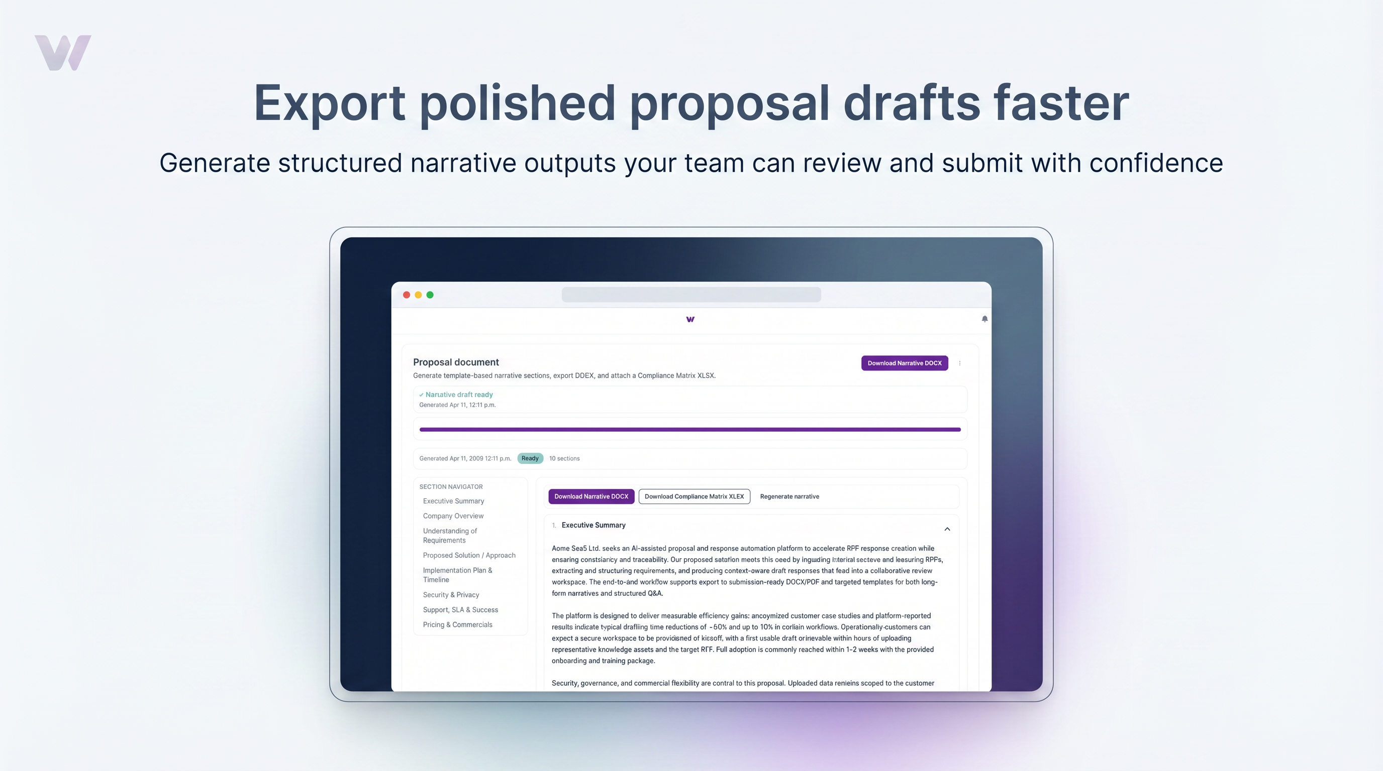 WinifyAI — AI RFP Response Software gallery image