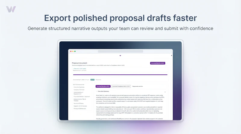 WinifyAI — AI RFP Response Software screenshot 5
